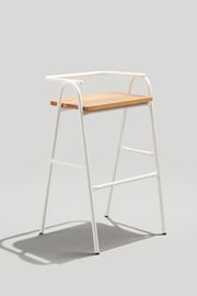 Half Hurdle Stool by Only Good Things x Dowel Jones. A unique and minimal barstool for your kitchen counter.